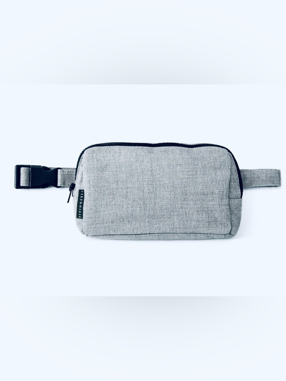 Perennials Performance Linen Waist Pouch/Belt/Crossbody Bag in Blue Gray